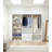 Prosper Oak Freestanding Walk In Wood Closet System-754539003