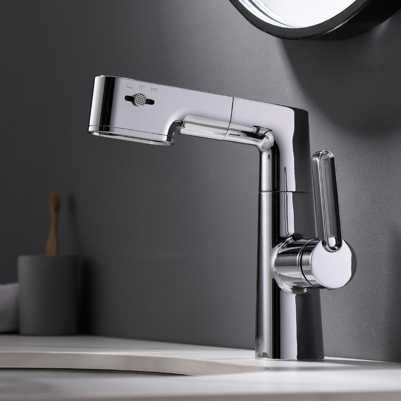 Single-handle Bathroom Faucet, Chrome