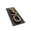 Floating 3-Number Vertical Sign, Black /w/ Black / Gold Modern Font Numbers-1455055824