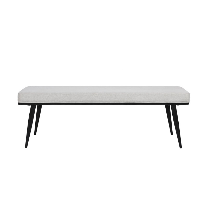 Banc rembourré Jules, Gris