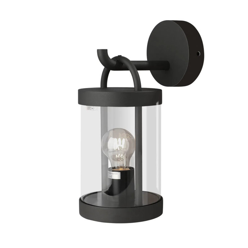 Applique murale extérieure blanche moderne, douille E26 pour ampoule de 60 W max (ampoule non incluse), idéale pour entrée, jardin, couloir ou cour.