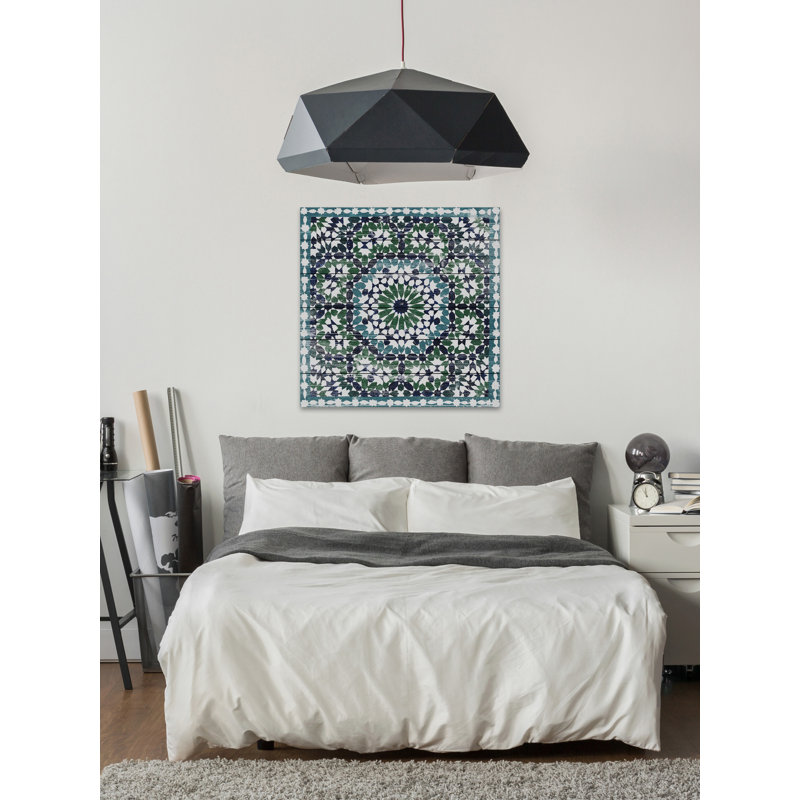 « mille fleurs », reproduction de peinture à l’acrylique, H 12 po x l 12 po x P 1,5 po, Bois