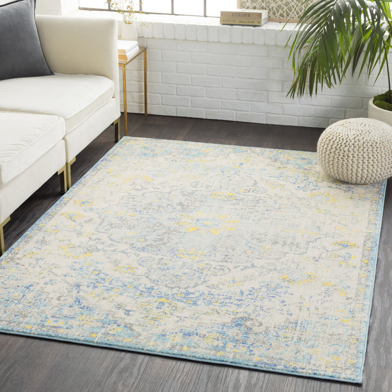 Beyanka Floral Machine Tufted Area Rug, Rectangle 160 x 220 cm