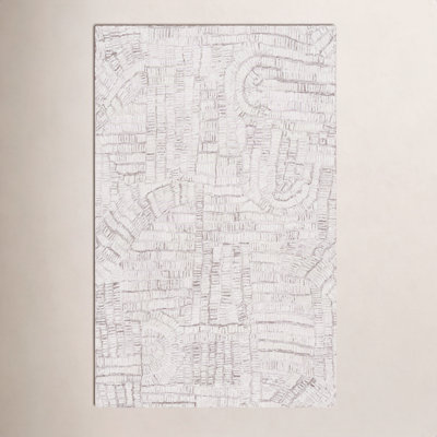 Ashwin Brown Ivory Hand-Tufted Abstract Rug