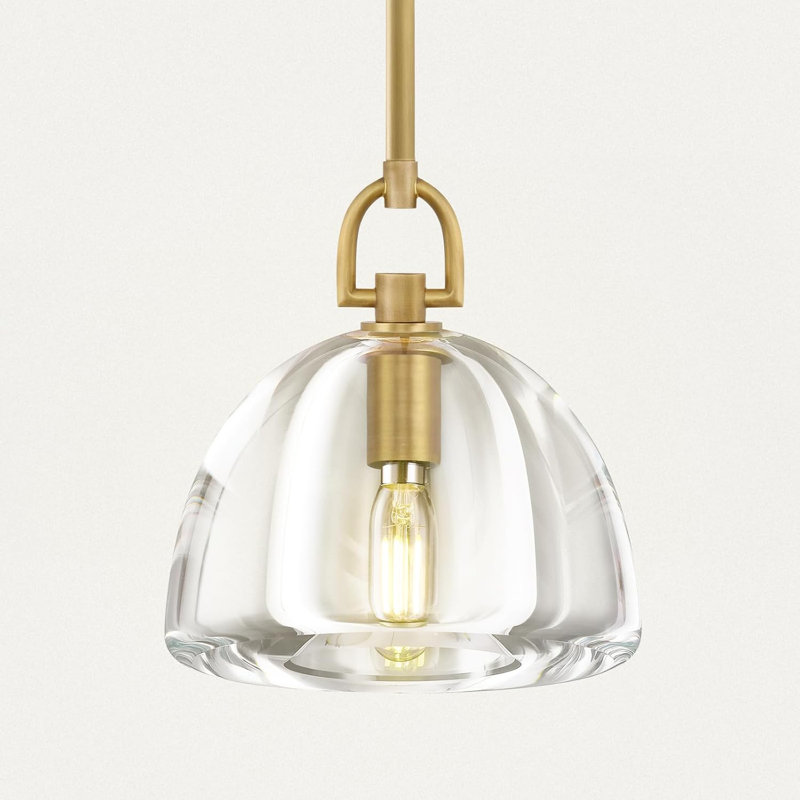 Luminaire suspendu en cristal Crystal, Bronze
