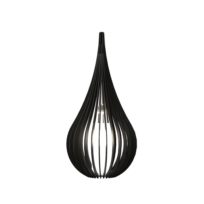Lampe de table 31,2 "Capadowia, Gris anthracite