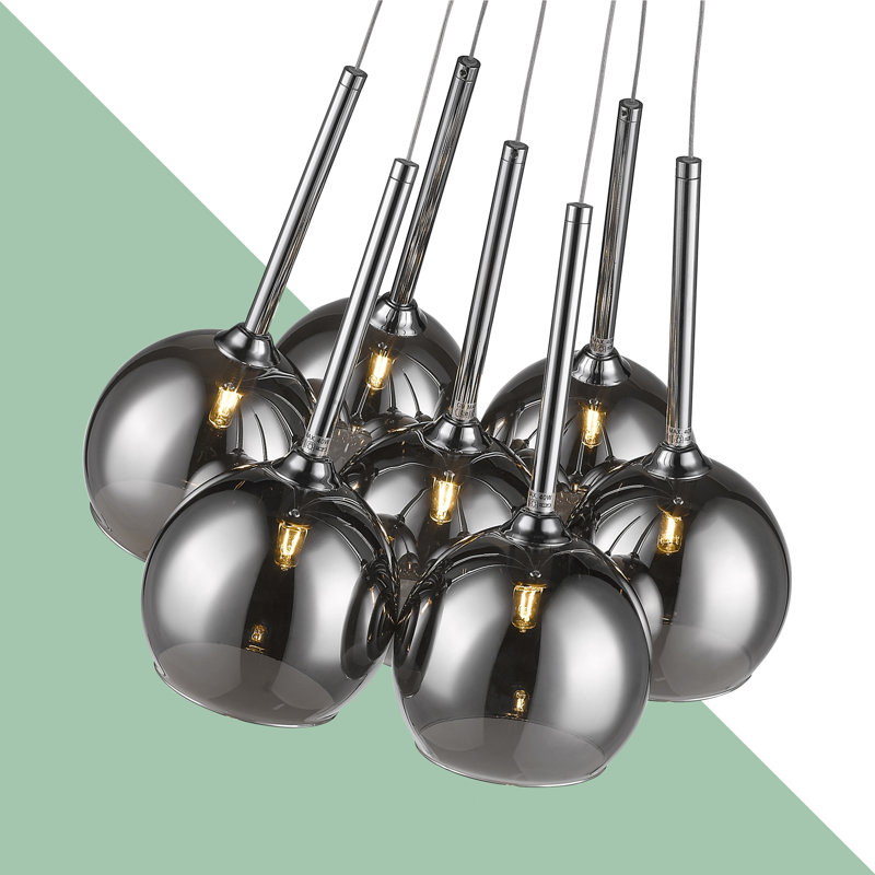 Viergeline 7 - Light Cluster Pendant, Chrome