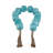 Beads Resin Coastal Style With Tassel Detail Decorative Accent For Home Office Bedroom Or Living Room Decor - 2" Blue