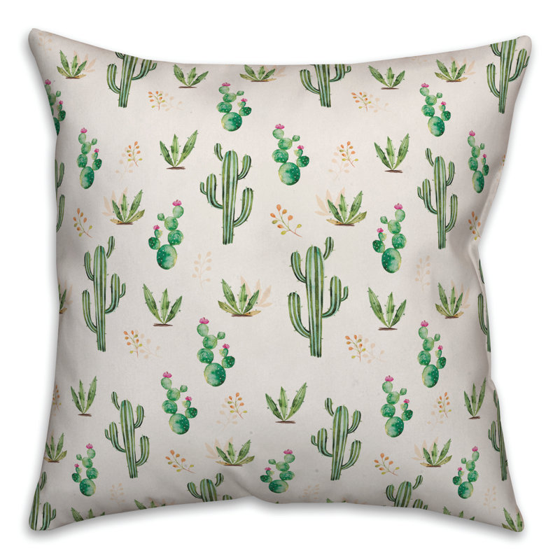 Floral Throw Pillow, 18" x 18"