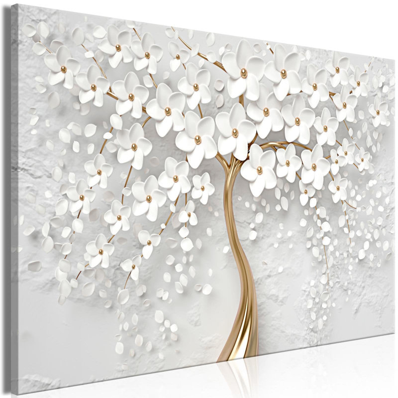 Floral Botanical - Wrapped Canvas Print, 32" H x 47" W x 0.7" D