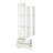 71'' Freestanding Upholstered Display Cabinet, Upholstered Glass Door Cabinet With Ceiling Light,Wine Cabinet With Adjustable Shelves, For Livingroom, Kitchen, Bar & Dining Room - White