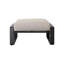 2 repose-pieds - cadre en aluminium, rembourrage brun, coussins de cadre polyvalents, pour diverses utilisations