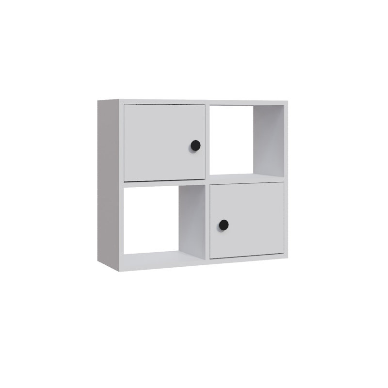 Tuttle 62.6cm H 72cm W Bookcase, White