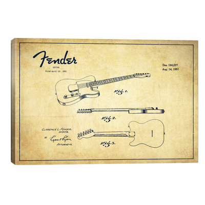 Fender Guitar - Print on Canvas