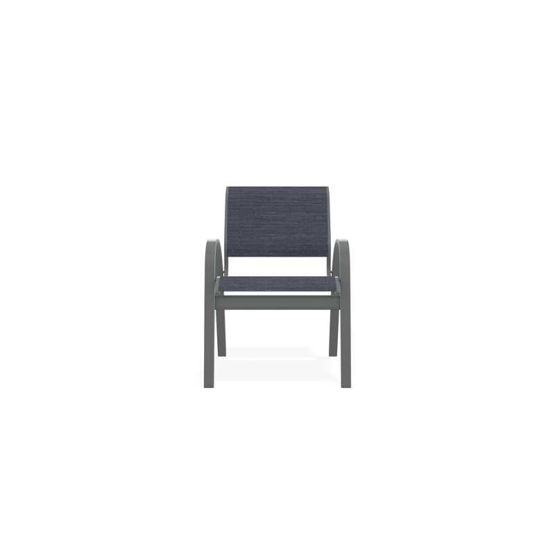 Aruba II Outdoor Dining Chair, Augustine Denim, Graphite