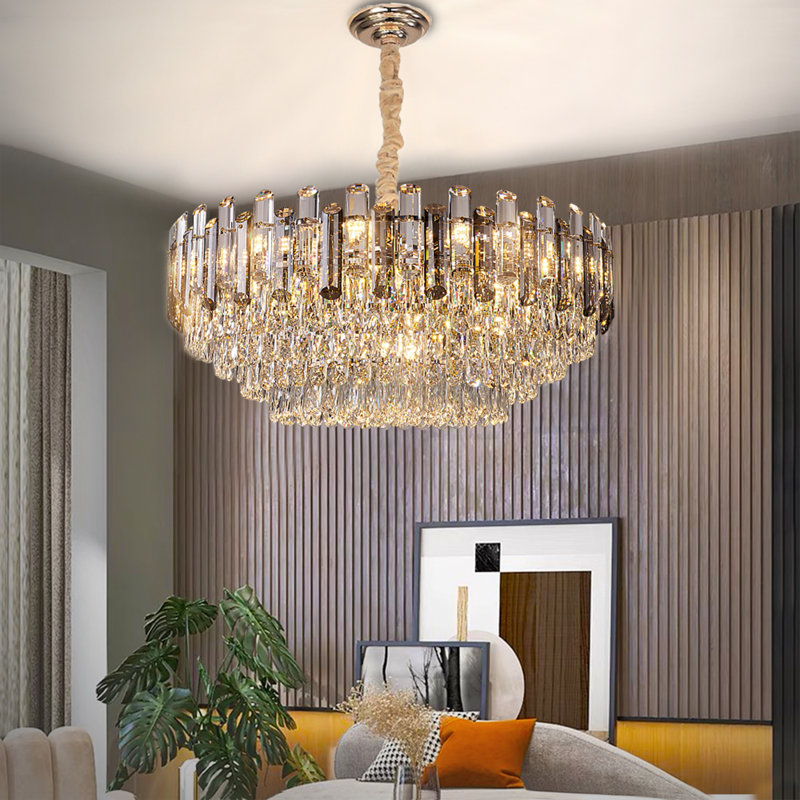 Goyette 8 - Light Dimmable Tiered Chandelier with Adjustable Chain