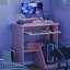Petit bureau pour ordinateur portable avec tablettes de rangement Oveson 29,5 pouces-860006766