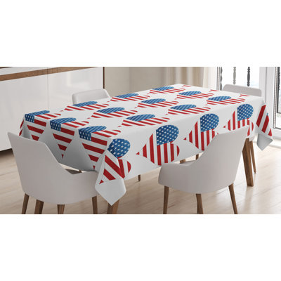 Geometric Valentine's Day Tablecloth