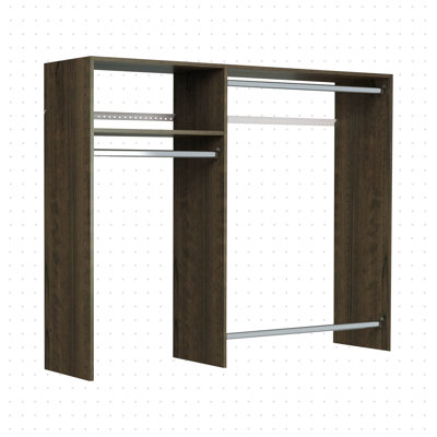 Grid 48'' - 60.625'' Closet System (Can Be Cut To Fit)
