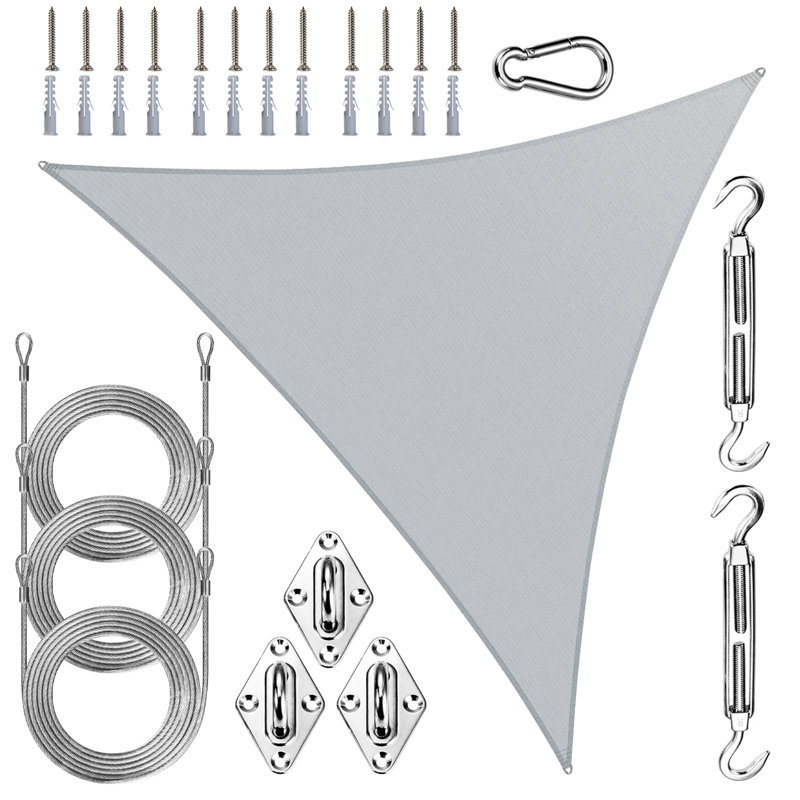 Voile d'ombrage Royal Shade Triangle Pro avec trousse de quincaillerie et corde, 30 pi x 30 pi x 30 pi