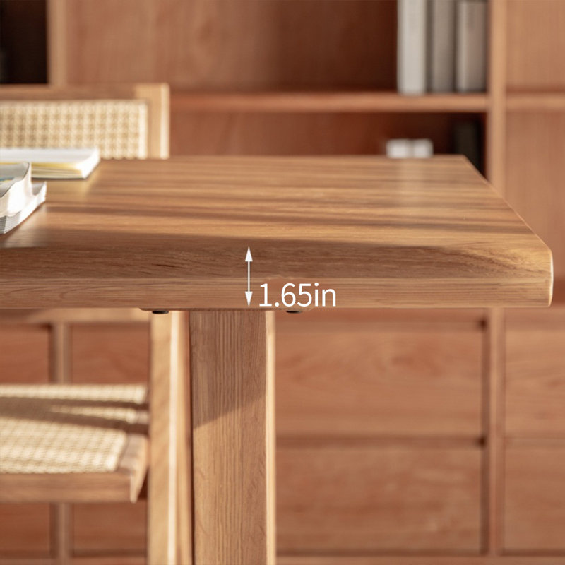 Ensemble de table à manger classique en bois massif, H 29,52 po x L 55,11 po x l 27,55 po