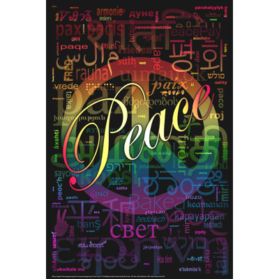  Officiellement sous licence Peace Art - 24 po x 36 po - Reproduction décorative - Papier pour affiche - Prêt à encadrer