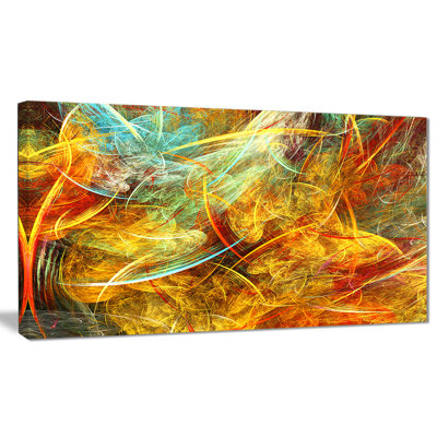 «Yellow Swirling Clouds», impression sur toile tendue
