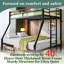 Lits jumeaux gain d'espace en hauteur, structure en acier, rangement moderne pour la maison