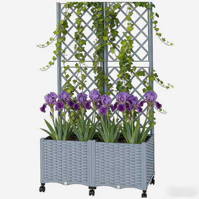 Outdoor Planter Box,Practical Self-Watering Raised Garden Bed