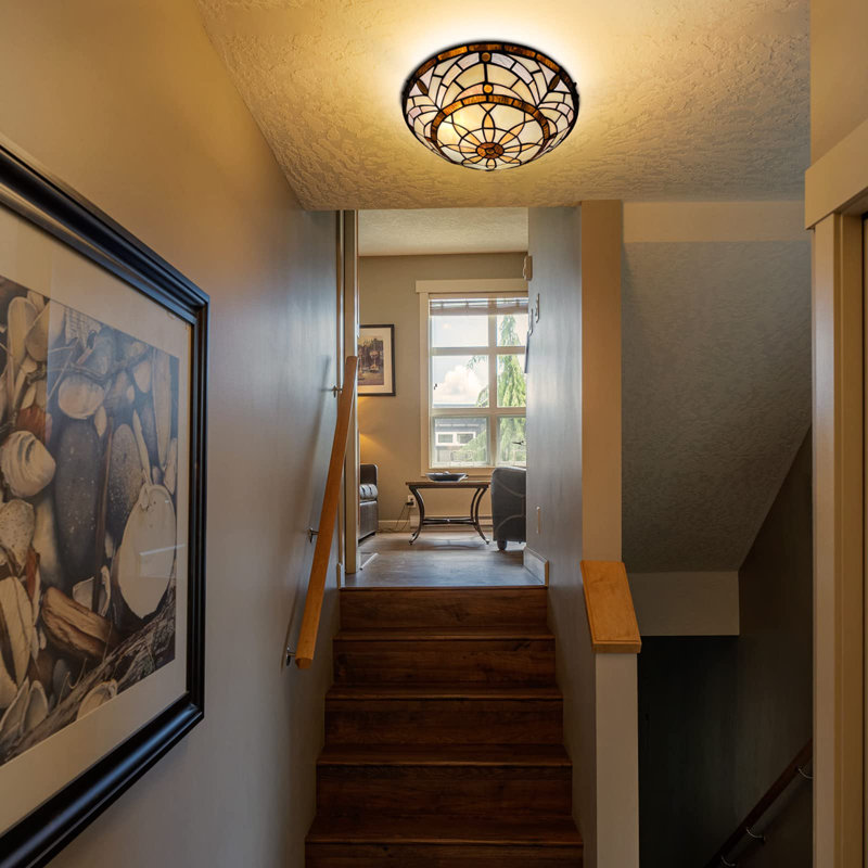 Tiffany Glass Flush Mount