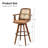 Clero Swivel Faux Leather Counter Stools With Rattan Back-1898968626-1890922340