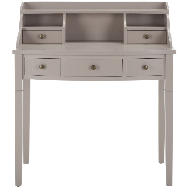 Secrétaire avec rehausse Paignt, Gris quartz