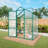 6X4 FT Polycarbonate Walk-In Greenhouse, Aluminum Frame, Green-128768945