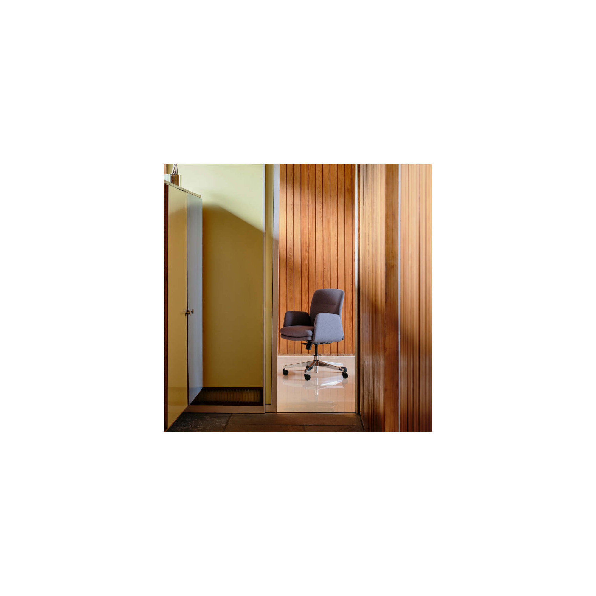 Softside Chair - Midback - Fabric, 36", Overcast