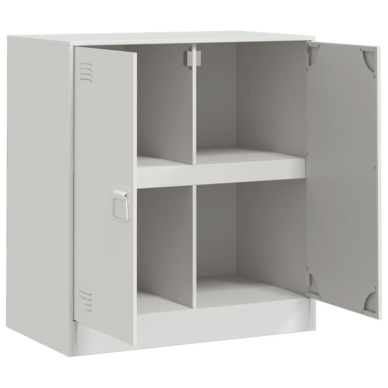 Shelman Steel Accent Cabinet, White