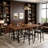 Rustic Pub Bar Counter,Sturdy Bar Table