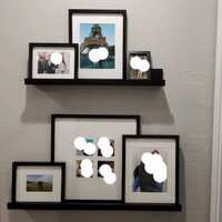 Kinchen 6 Piece Matte Gallery Wall Frame Set Three Posts Color: Black