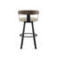 Tabouret de bar et de comptoir pivotant avec dossier en bois Drees-500473608-499897012-499896970