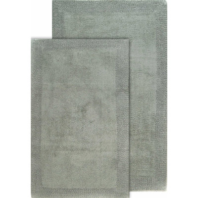Ensemble de tapis pour salle de bain réversible 100% coton Fromma