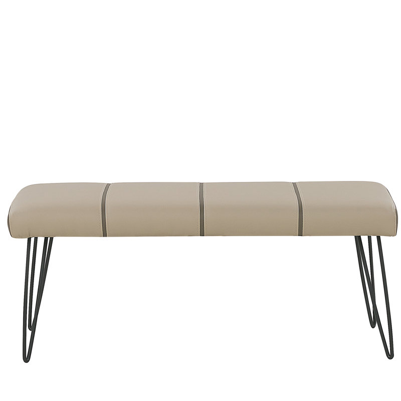 Margie Upholstered Bench, Beige