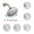 Modern Tub and Shower Faucet Set with Round Shower Head, Tub Spout and Single Handle Water Control-51099584