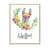 Toile avec cadre flottant brun