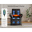Fauteuil inclinable électrique l 34 po avec massage par vibration et chauffage-1923436291
