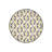 Yellow Gray Theme Geometric Patterned Round Woven Base Modern Decorative Carpet-77592632