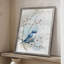 «Blossoms and Bluebird I», reproduction encadrée - bois massif-1226802399