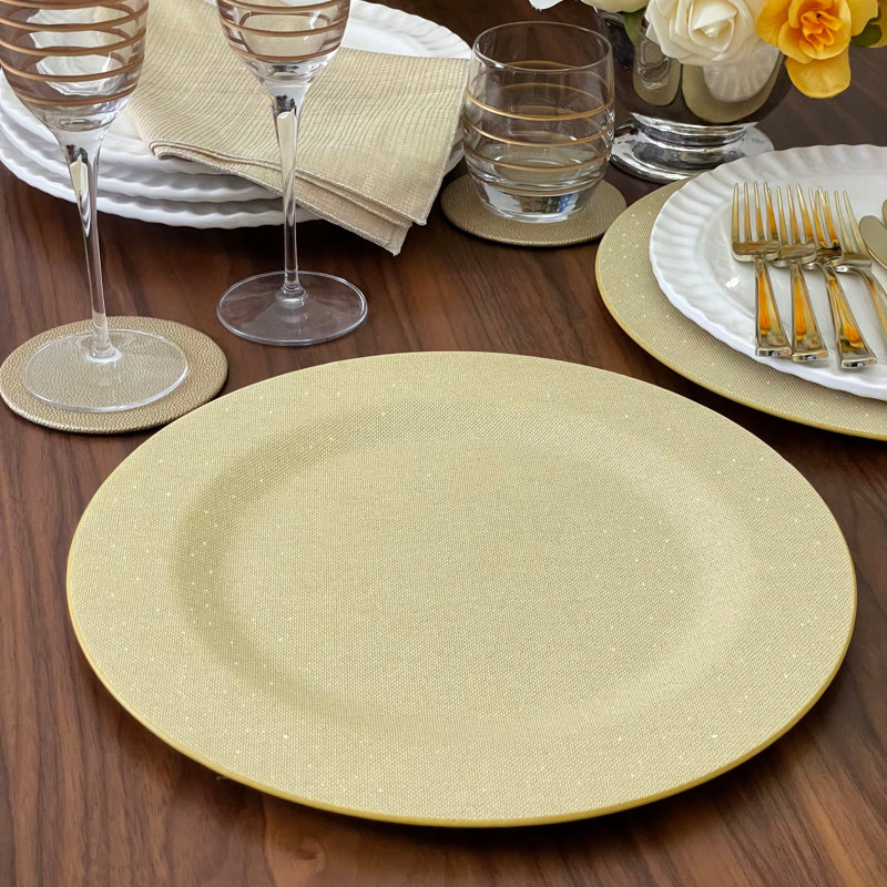 Gem Vinyl Chargers, Gold
