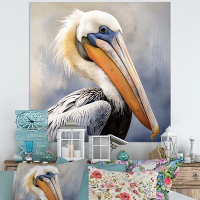 Majestic Pelican Seabird III - Animals Print on Metal