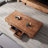 Log style simple coffee table-106442914