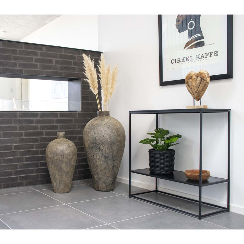 Hoytt Terracotta Floor Vase, 80cm H x 40cm W x 40cm D