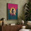 Astronaut in Cosmic Burst Retro - Wrapped Canvas-1903305617-1903305622